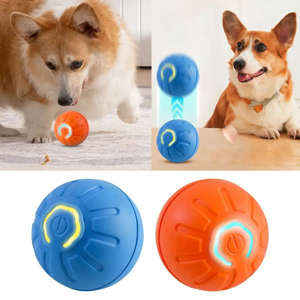 NEW Intelligent Teasing Dog Ball LED Bite Resistant Dog Interactive Toy Ball Fun Toys Boredom Relief Artifact Dog Electric Toys