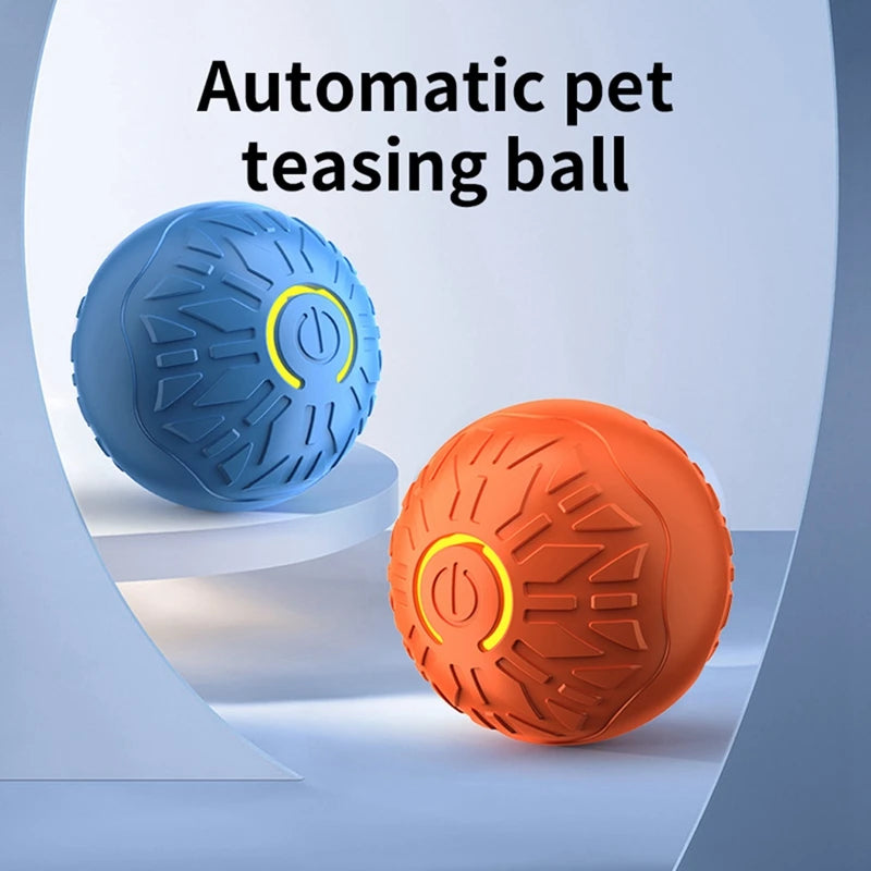 Interactive Dog Toys Cat Ball Durable Motion Activated Automatic Rolling Ball Toys Rechargeable Bite Resistant for Puppy Kitten