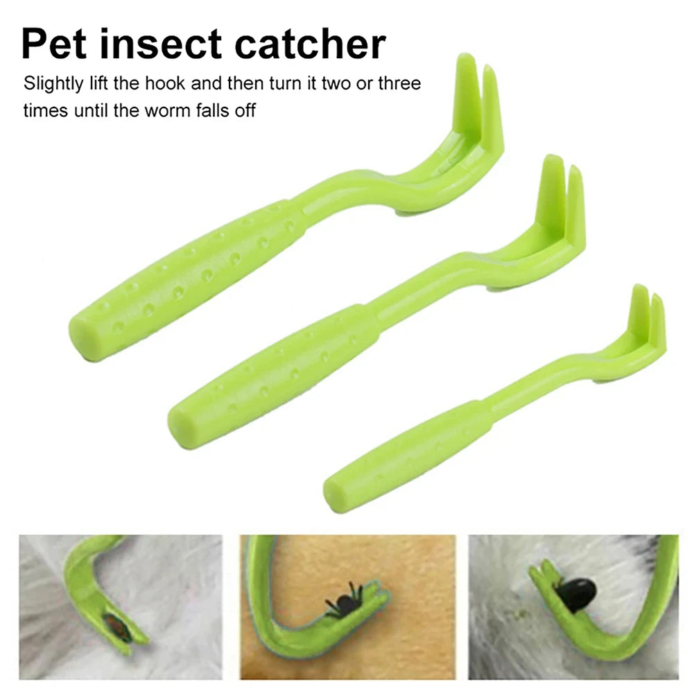 Dogs Accessories Pet Flea Remover Hook Cleaning Tool Tick Remover Tweezer Cat Dog Grooming Supplies Pet Flea Tick Control