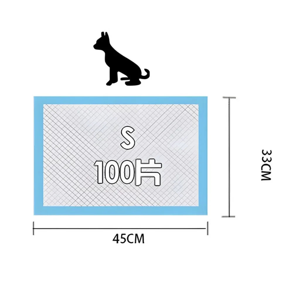 100pcs Pet Diaper Pad Super Absorbent Dogs Diaper Puppy Cats Training Pee Pad Disposable Healthy Nappy Mat Quick Dry Surface Mat