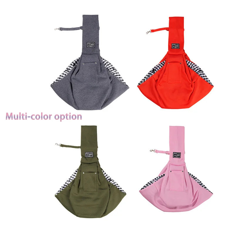 Soft and comfortable outdoor dog bag Pet Oblique Shoulder Bag Travel portable shoulder bag pet carrying supplies