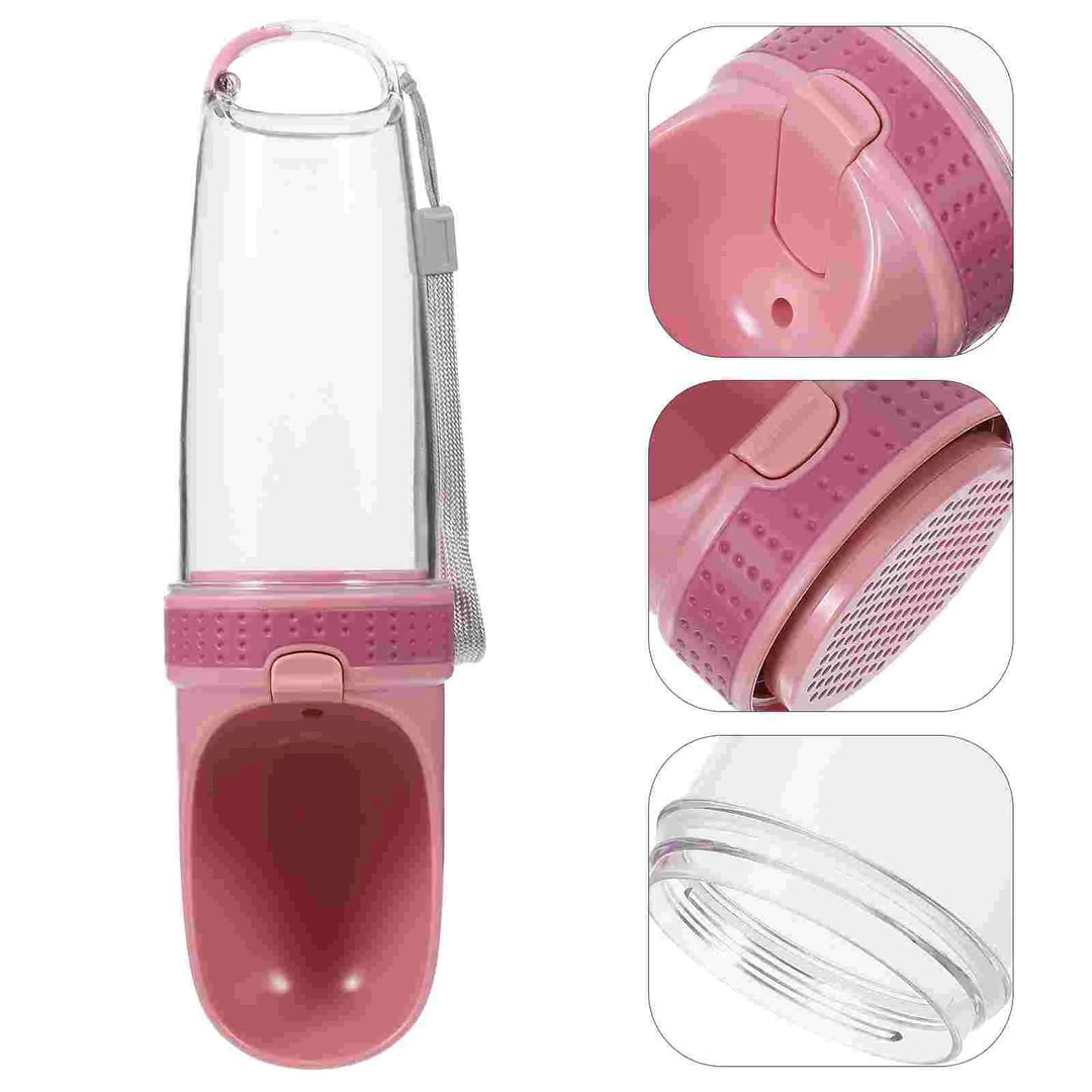 Water Glasses Bottles Portable Cup Dog Drinking Outdoor Pet Feed Pink Pets Practical