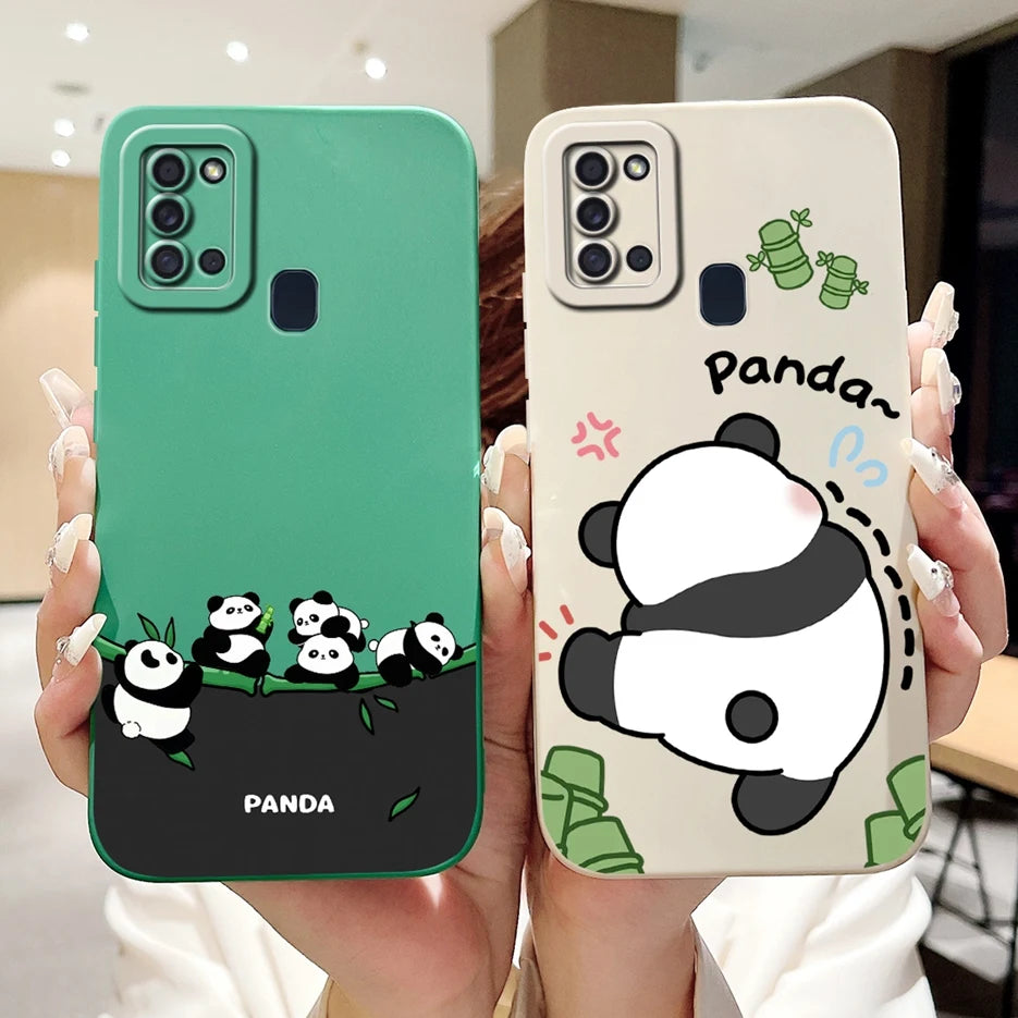 For Samsung Galaxy A21s Case SM-A217F Cute Dog Cartoon Cover Full Camera Protective Shell For Samsung A21s A217F Soft TPU Fundas