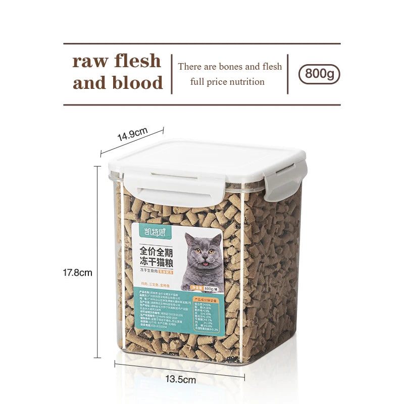 Cats and dogs freeze-dried raw bone 800g bagged chicken freeze-dried cat food staple food freeze-dried pet freeze-dried food