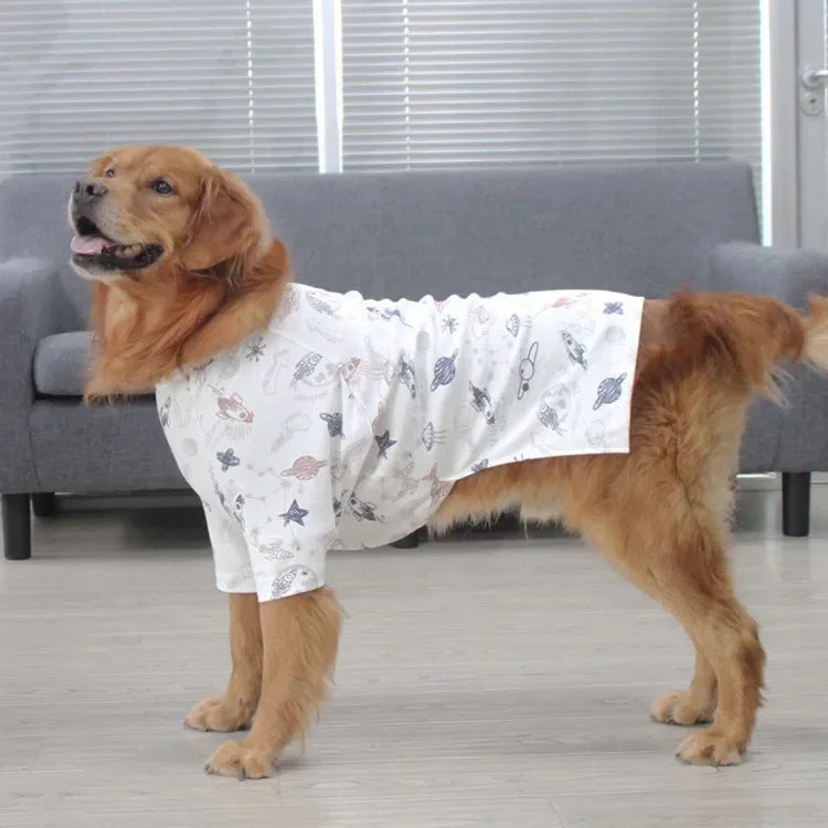 Big Dog Shirt Autumn Winter Large Dog Clothes Coat Border Collie Husky Labrador Golden Retriever Samoyed Clothing Outfit Garment