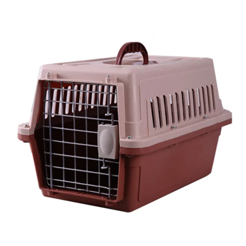 Portable Plastic Large Pet Dog Air Travel Carrier Crate