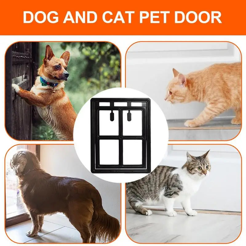 Pet Screen Door Cat Door Interior Door Pet Supplies Lockable Pet Safe Doggie Door For Dog Cat Kitten Puppy For Interior And