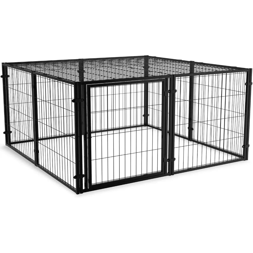 Dog Playpen, Extra Large Dog Crate, 48"x48"x24", Heavy Duty Dogs Cage,  Pet Playpen, for Small Medium Dogs