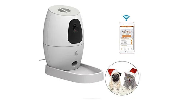 Hot Sale Portable Food Dispenser Monitor Pet Dog Cat Smart Automatic Pet Feeder Camera