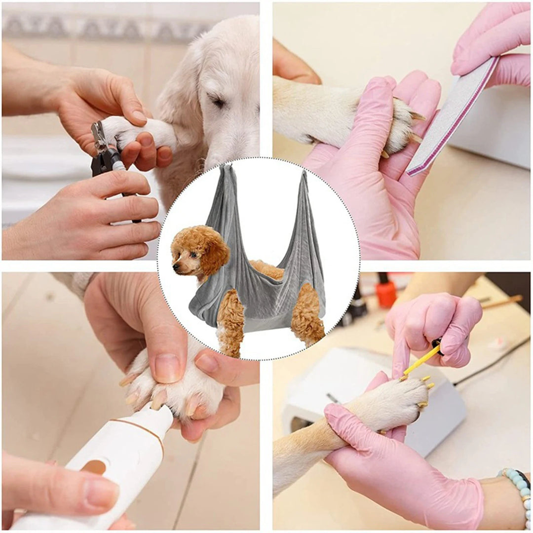 1 Pc Pet Dog Cat Grooming Hammock Fixed Bath Bag Nail Clipper Anti-scratch Fixed Lasso Shower Puppy Restraint Bag Cleaning Tools