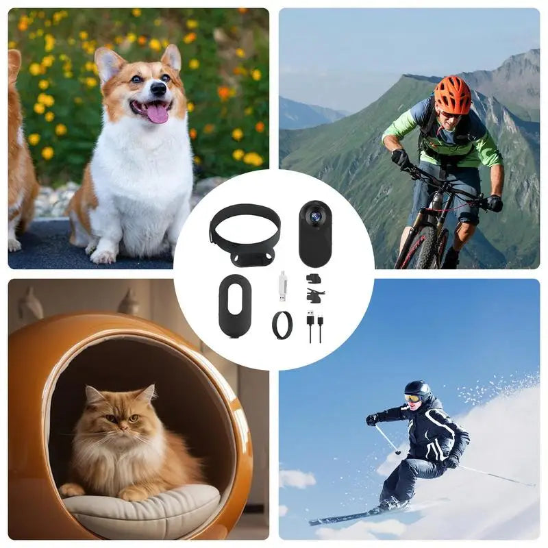 Dog Tracker Collar,No WiFi Needed Cat Collars Camera Sport/Action Camera with Video Records,Outdoor Wireless Collar Pet Supplies