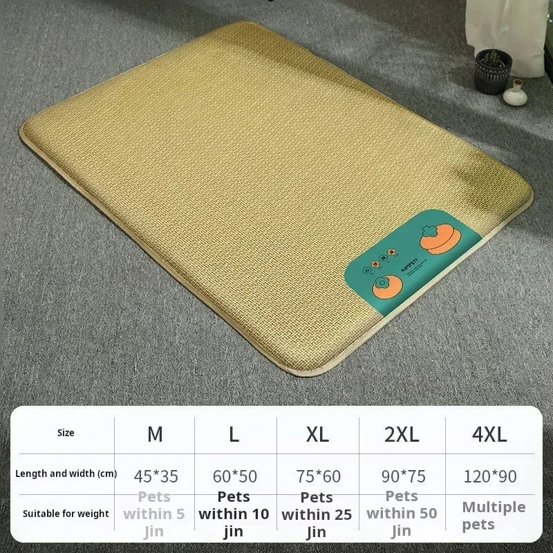 Summer Ice Cool Cat Mat Cool  Litter Mat Rattan Mat Cat Dog Pet Bed Ice Bed Dog Cooling Pet Supplies