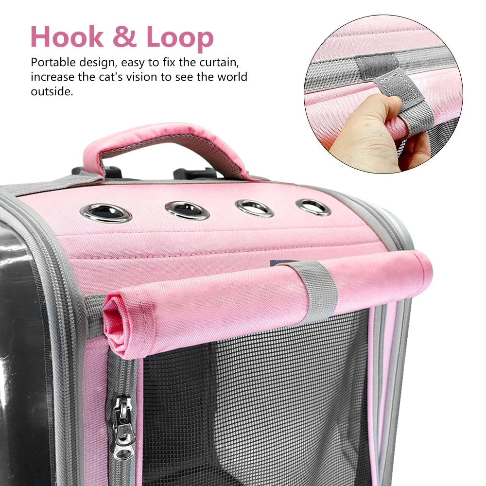 Pet Cat Carrier Backpack Breathable Travel Outdoor Shoulder Bag for Small Dogs Cats Portable Carrying Pet Supplies