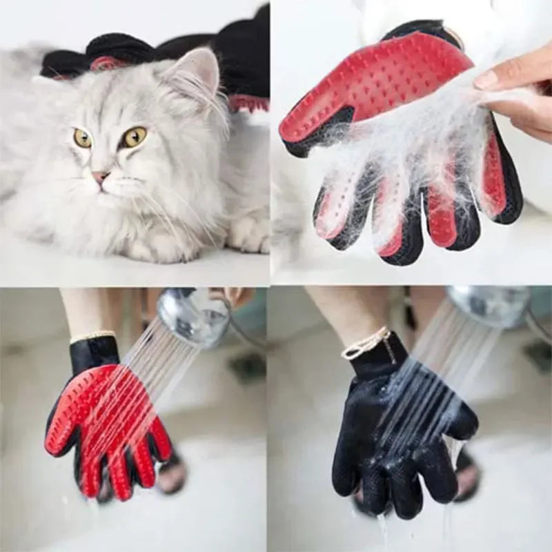 Pet Glove for Dog Cat Grooming Glove Cat Hair Deshedding Brush Pet Bath Hair Remover Clean Massage Brush Dogs Grooming Supplies