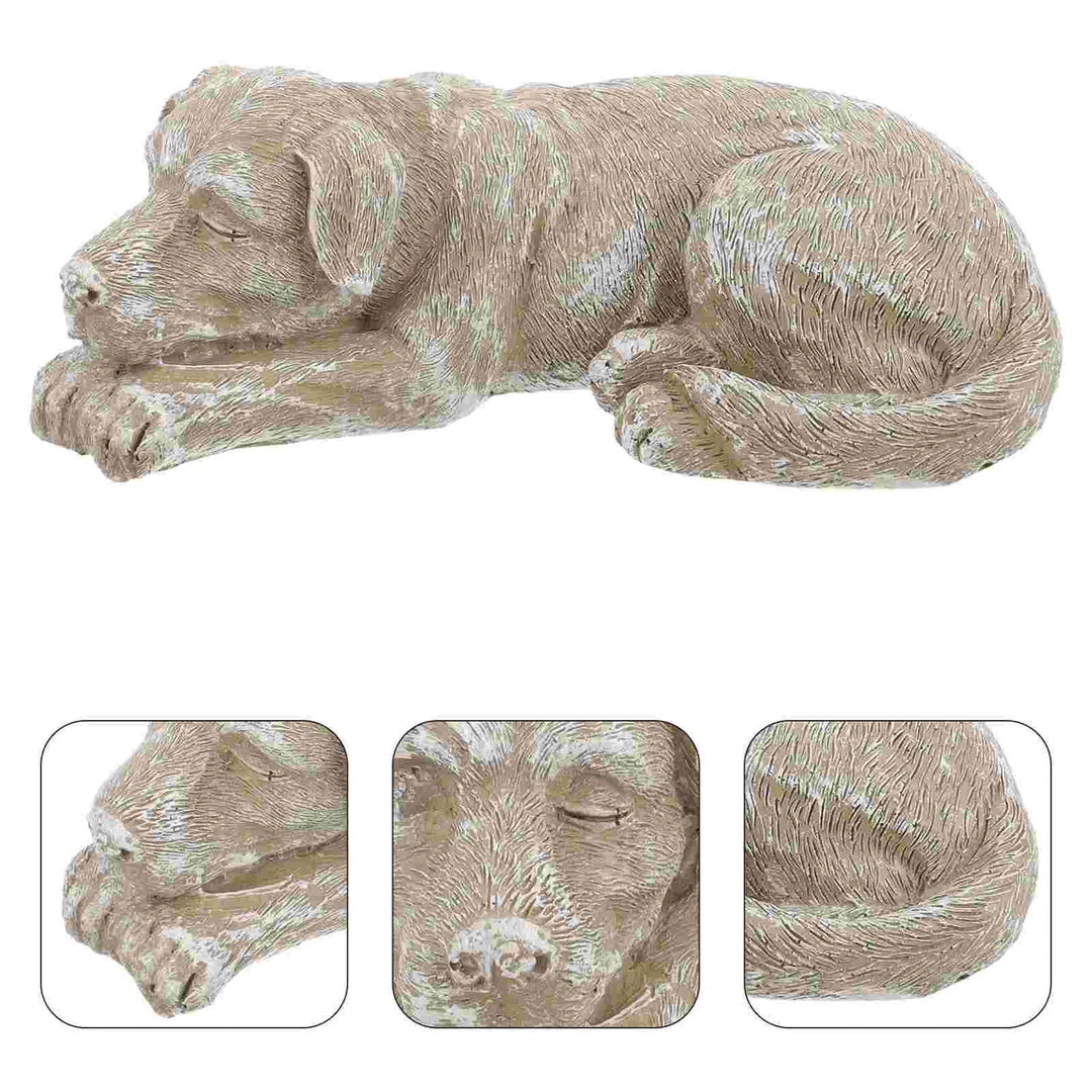 Dog Tombstone Statue Pet Remembrance Garden Memorial Cat Cemetery Decorative (Dog) Plaques Resin