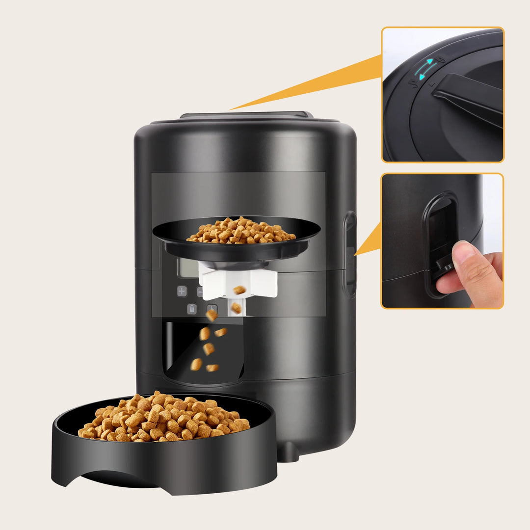 2l Button USB Automatic Pet Feeder Smart Cat Feeder Dog Slow Food Dispenser with Timer Pet Feeding Pet Supplies Food Bowl