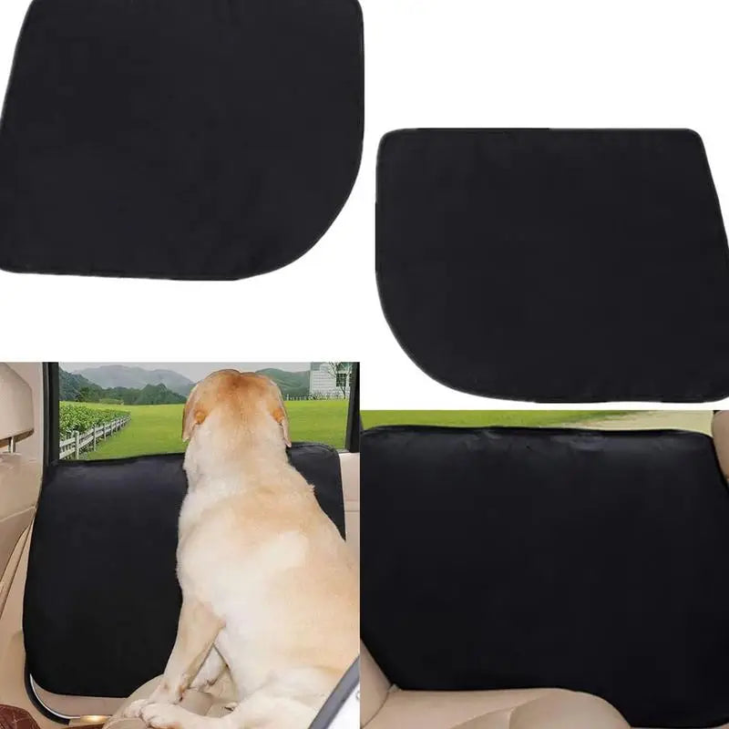 Dog Car Door Protector 600D Oxford Dog Door Protector Scratch Guard Waterproof 2pcs Pet Vehicle Door Guard Car Protector For