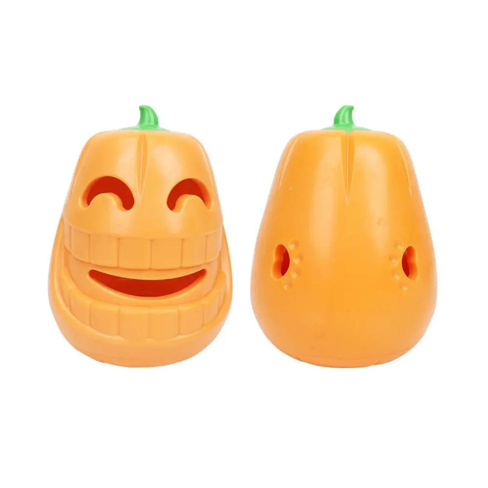 Bire Resistant Dog Pumpkin Leaky Food Toy Anti Choke Soft Halloween Dog Bite Toy TPR Dog Slow Feeder Increase Pet IQ