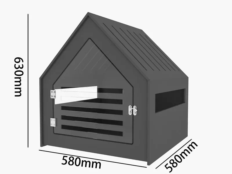 Wood Plywood Pet House with Transparent Acrylic Door Indoor Cat and Dog Shelter Modern Diversified Style Dog House Pet Furniture