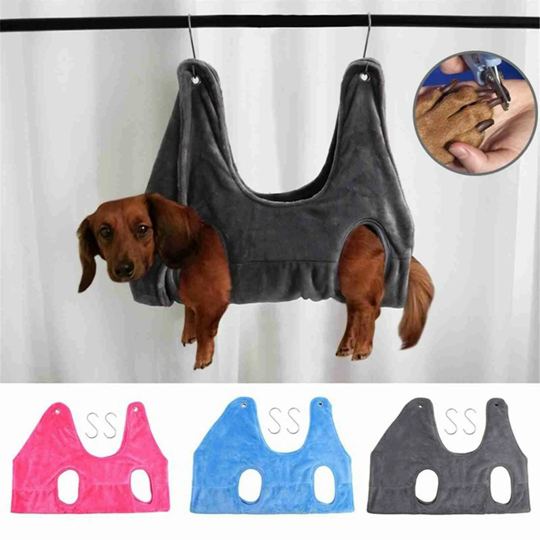 1 Pc Pet Dog Cat Grooming Hammock Fixed Bath Bag Nail Clipper Anti-scratch Fixed Lasso Shower Puppy Restraint Bag Cleaning Tools