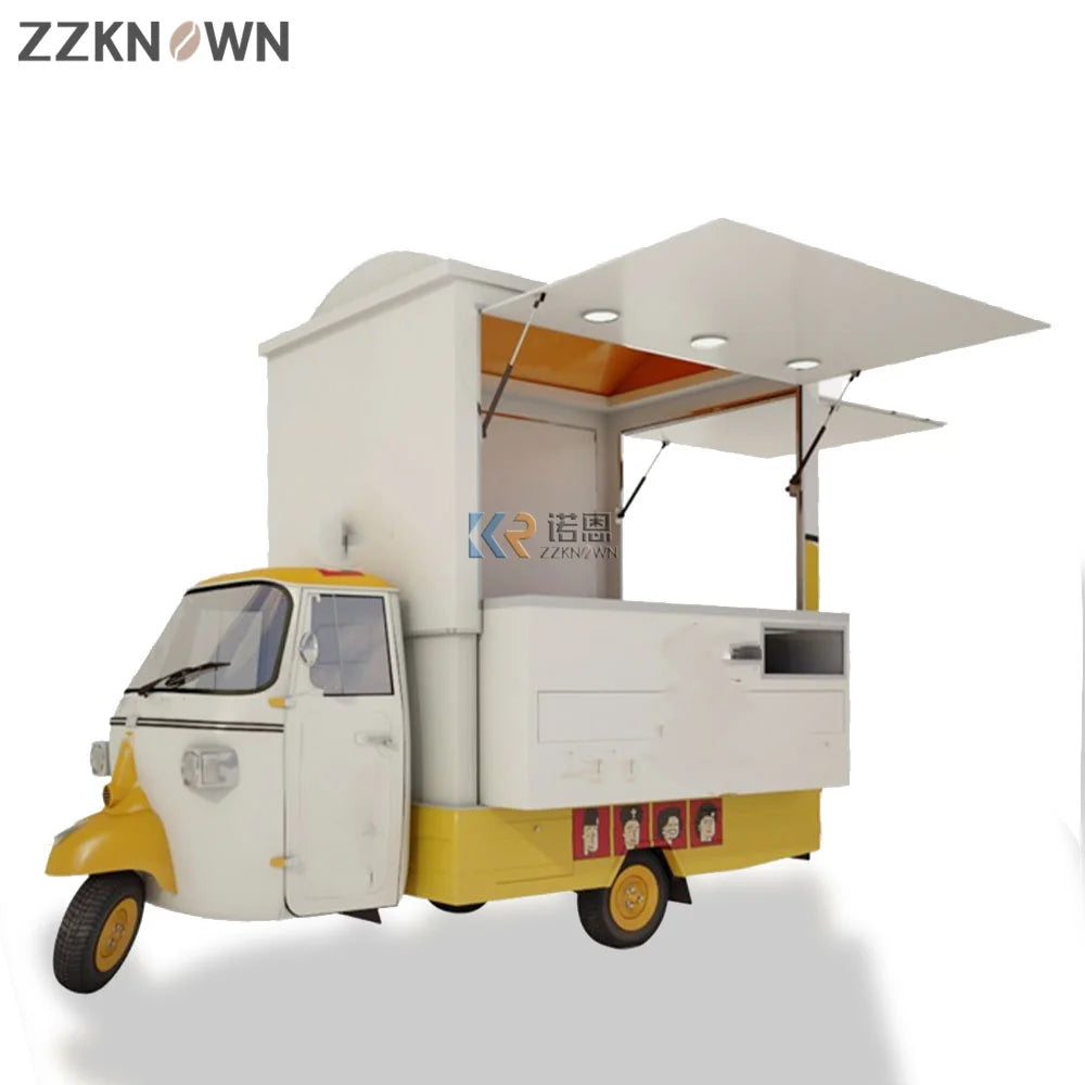 Taco Coffee Piaggio APE Food Truck Van Mini Kiosk Hot Dog Cart Vendor Sale Europe Juice Breakfast Truck Electric Food Cart