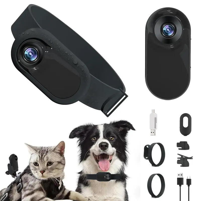 Dog Tracker Collar,No WiFi Needed Cat Collars Camera Sport/Action Camera with Video Records,Outdoor Wireless Collar Pet Supplies