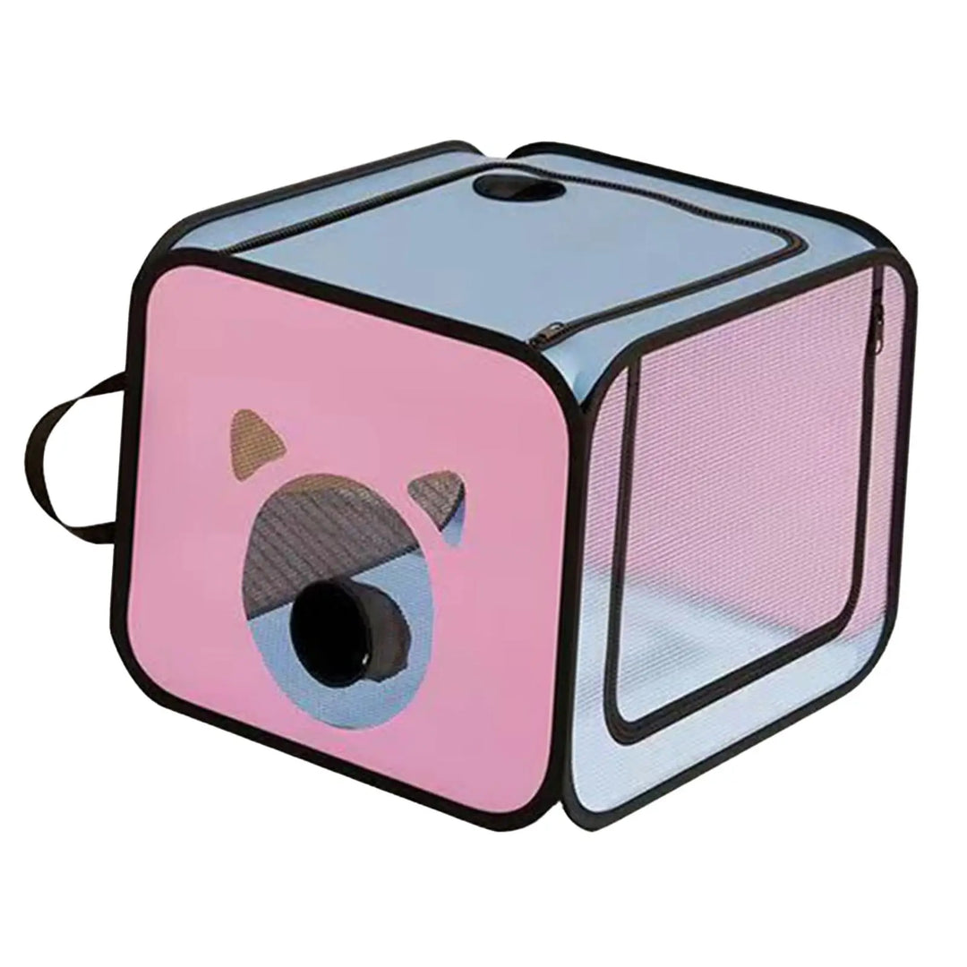 Pet Drying Box Cats Drying Room Foldable Box Anti Hair Flying Convenient Grooming House,Drying Crate Cage,for Cats and Dogs