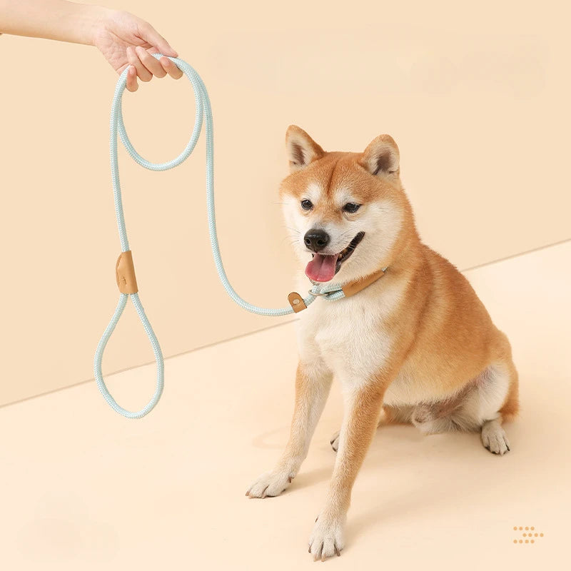 Adjustable Collar Harness Dog Leash Nylon Pet Lead Leash  Dog Accessories Cat Collar Dog Harness Durable Rope Belt Lightweight