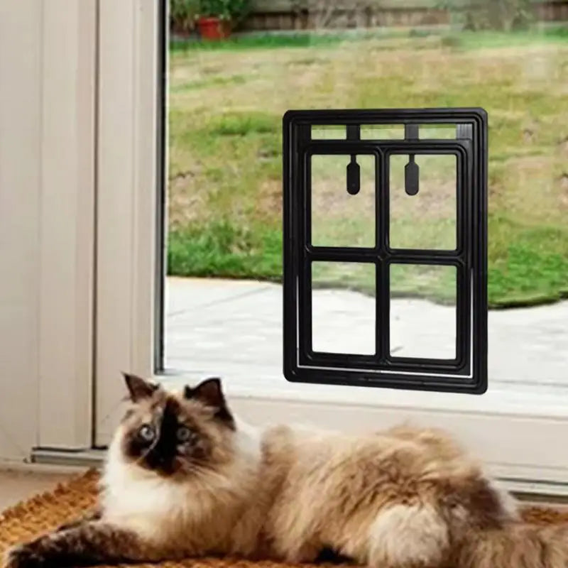 Pet Screen Door Cat Door Interior Door Pet Supplies Lockable Pet Safe Doggie Door For Dog Cat Kitten Puppy For Interior And