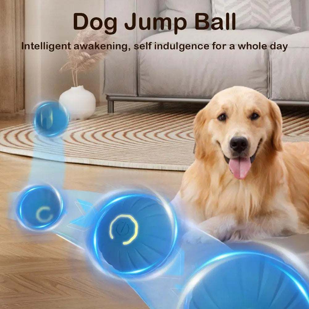 Electric Smart Dog Toy Ball Gravity Bounce Ball Wear Pet Resistant Bounce Bite Interactive Automatic Electronic Toy Mobile L1T2