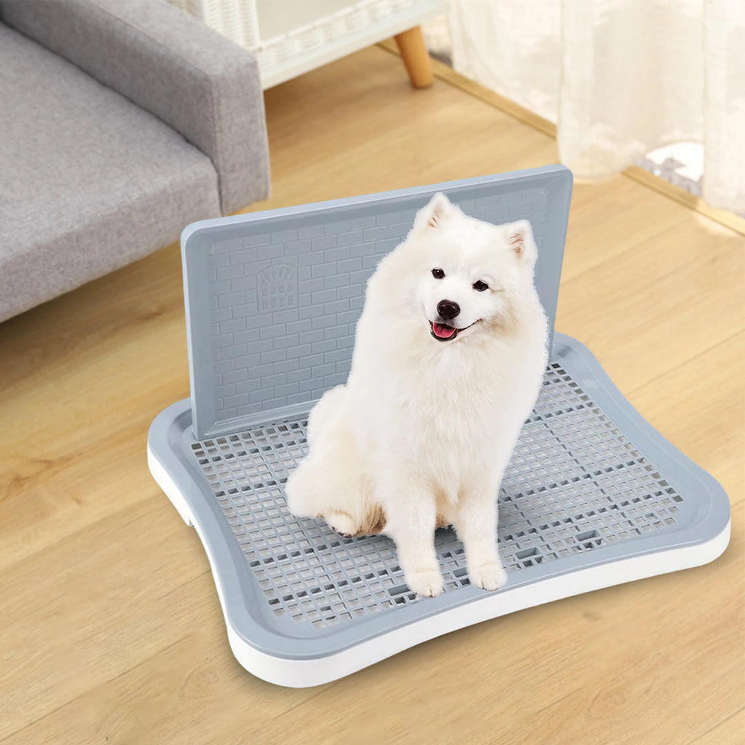 Portable Pet Dog Training Toilet Tray Mesh Puppy Potty Tray Urinal Lattice Bedpan for Small Dog Cat Kitten Cleaning Supplies