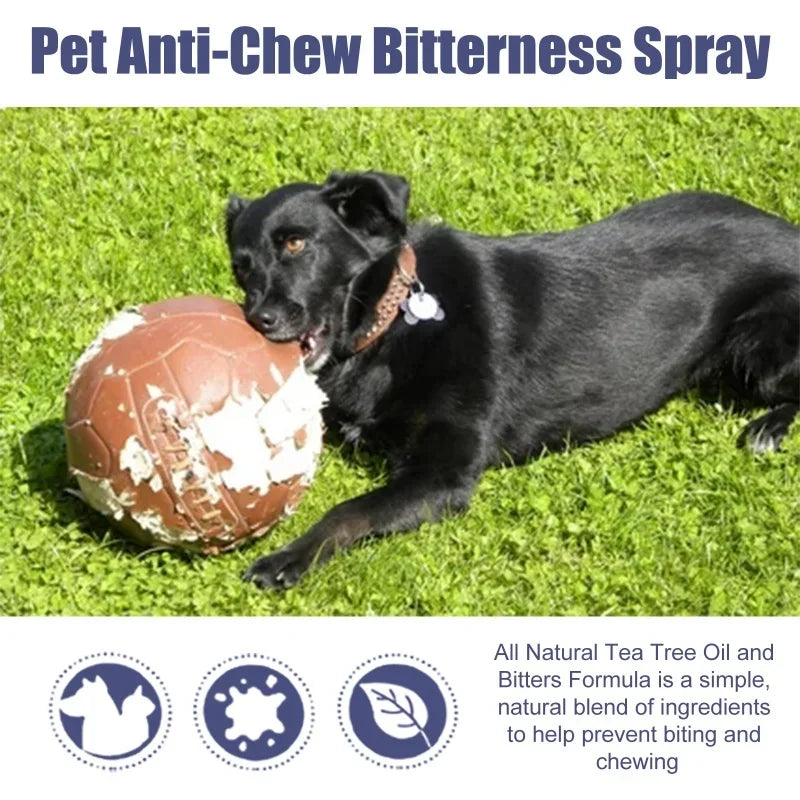 Pet No Chew Spray Bitterness Anti Gnawing Biting Stop Cat Scratching Furniture Behavior Modification Dog Chew Prevention Liquid