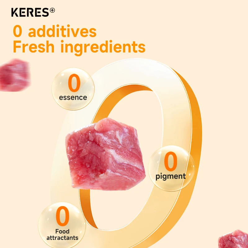 KERES dog food dog snacks/ dog treat /beef egg yolk Pet Treat high protein Healthy and delicious Pet training 180G