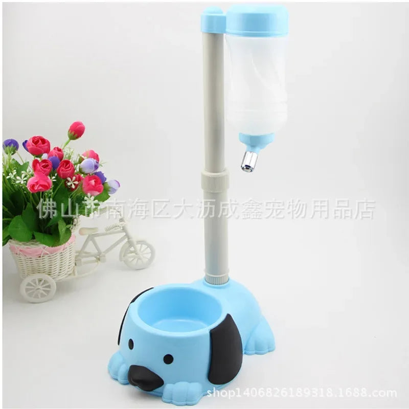 Automatic Pet Drinker Dog Bowls Water Bottles Universal Dog Drinker Feeder Liftable Bowl Dispenser Bowl Puppy Pet Products