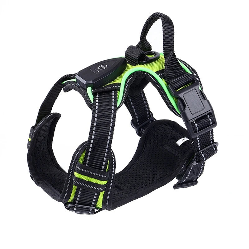 Luminous Pet Harness Luminous Dog Harness Adjustable Luminous Pet Chest Strap