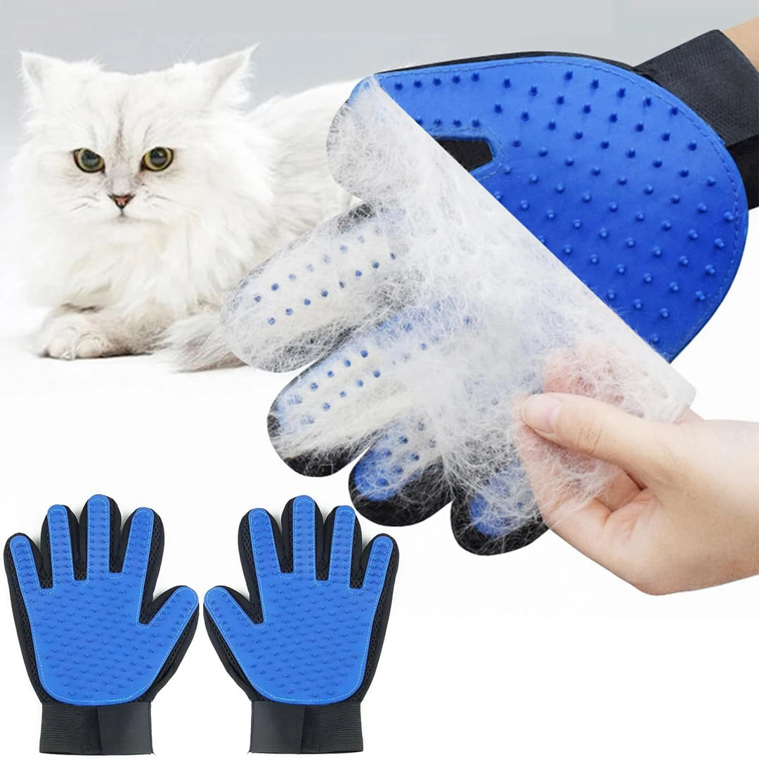 1PCS Pet Hair Removal Gloves for Dog Cat Bath Cleaning Silicone Massage Brush Dog Hair Deshedding Comb Grooming Supplies