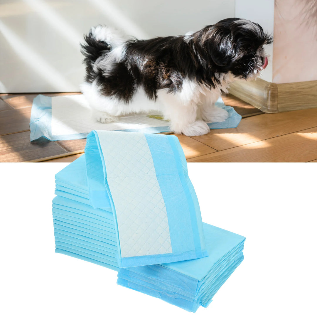 100 Pcs Household Dog Pad Super Absorbent and Waterproof Puppy Pet Training Mats Pieces Child Pee Pads Urine Non-woven Fabric