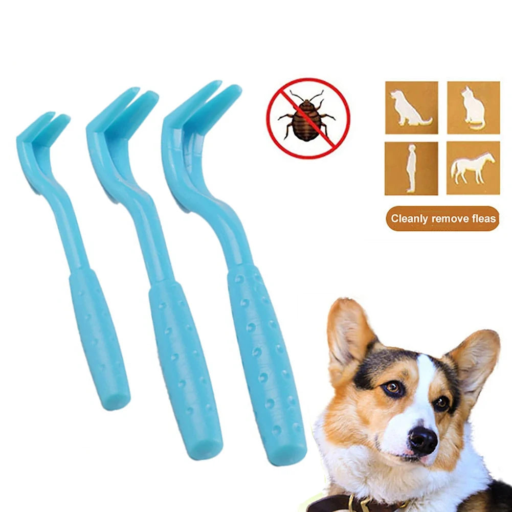 Dogs Accessories Pet Flea Remover Hook Cleaning Tool Tick Remover Tweezer Cat Dog Grooming Supplies Pet Flea Tick Control