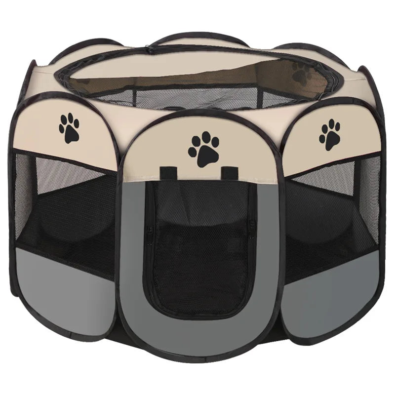 Octagon pet pen Pet tent Oxford Bunai Claw collapsible dog carrier Cat delivery room dog kennel cat litter