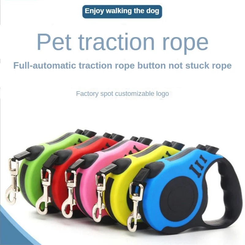 Dog Leash Small No Pull  Harness Big Retractable Chain for Collars Harnesses Leashes Quick Release Nylon Accessories Extendable