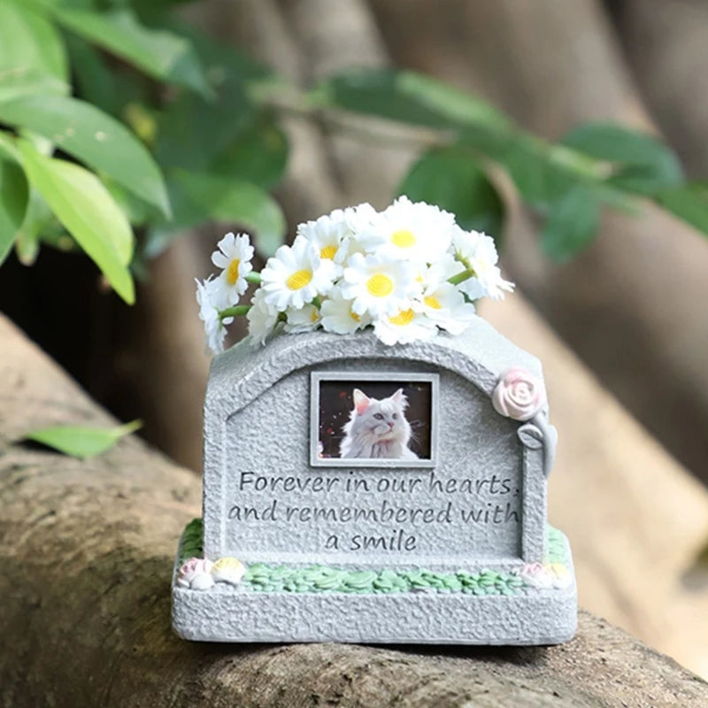 Pet Remembrances Tombstone Weatherproof Cats and Dog Headstones for Eternalize Memory