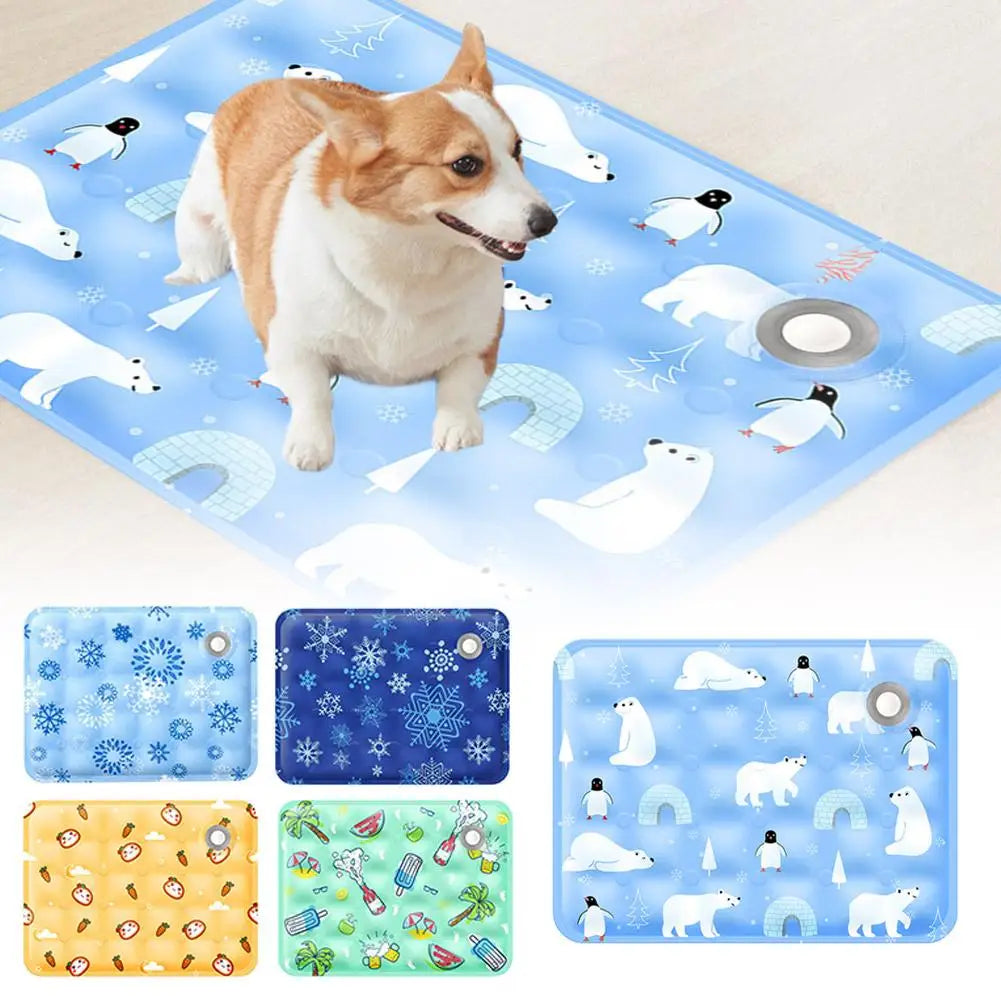 Summer Cooling Mats Blanket Ice Pet Dog Bed Mats For Dogs Cats Sofa Portable Camping Yoga Sleeping Pet Accessories J4b9