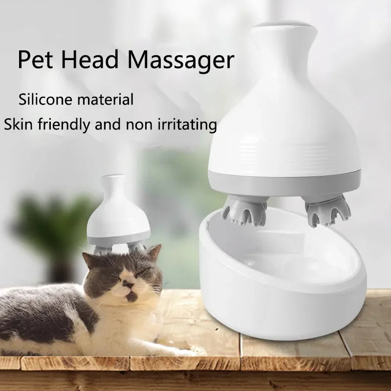 Rechargeable Multifunctional Electric Head Massager Health Care for Pet Scalp Body Shoulder Neck Cat Dog Massage Relieve Stress