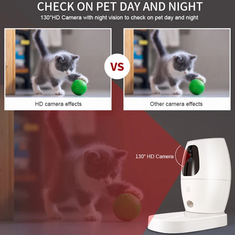 Wholesale wifi smart cat bowl dish dog feeder automatic pet food dispenser with camera