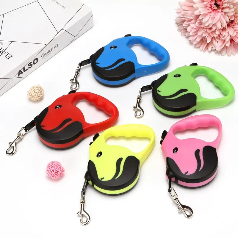 Dog Leash Small No Pull  Harness Big Retractable Chain for Collars Harnesses Leashes Quick Release Nylon Accessories Extendable