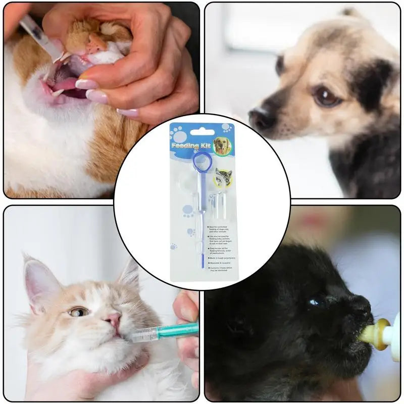 Pet Syringe Tablet Pill Feeding Dispenser Plunger Water Milk Syringe Tube Feeder Tools Cat Dog Accessories for Pet Health supply