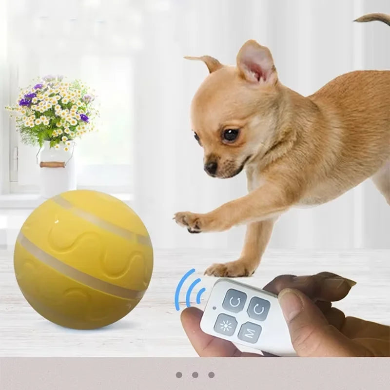 Smart Dog Toys Automatic Rolling Ball Electric Dog Toys Interactive For Dogs Training Self-moving Puppy Toys Pet Accessories