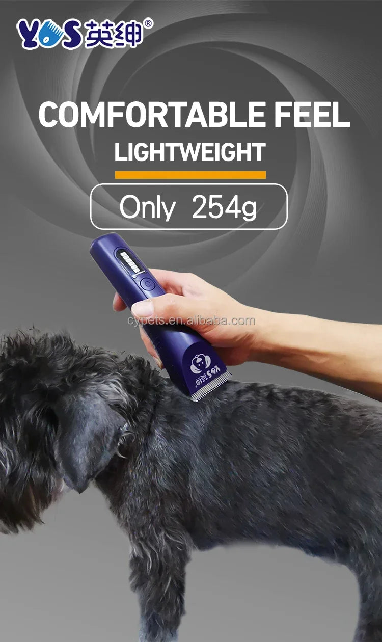 pet hair clipper comparable A5 blade 10FC dog grooming hair clipper LED display pet shaver heavy duty dog hair clippers