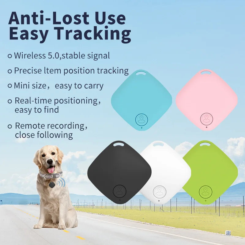 Mini Cat Dog GPS Positioners Intelligent Alarm Two-way Positioning Pet Key 5.0 Bluetooth Anti-loss Device Remote Control Camera