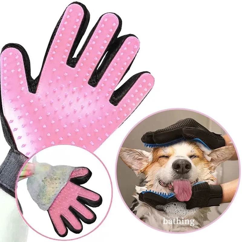 Pet Glove for Dog Cat Grooming Glove Cat Hair Deshedding Brush Pet Bath Hair Remover Clean Massage Brush Dogs Grooming Supplies